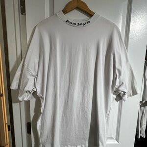 Palm Angels White Short Sleeve Tee